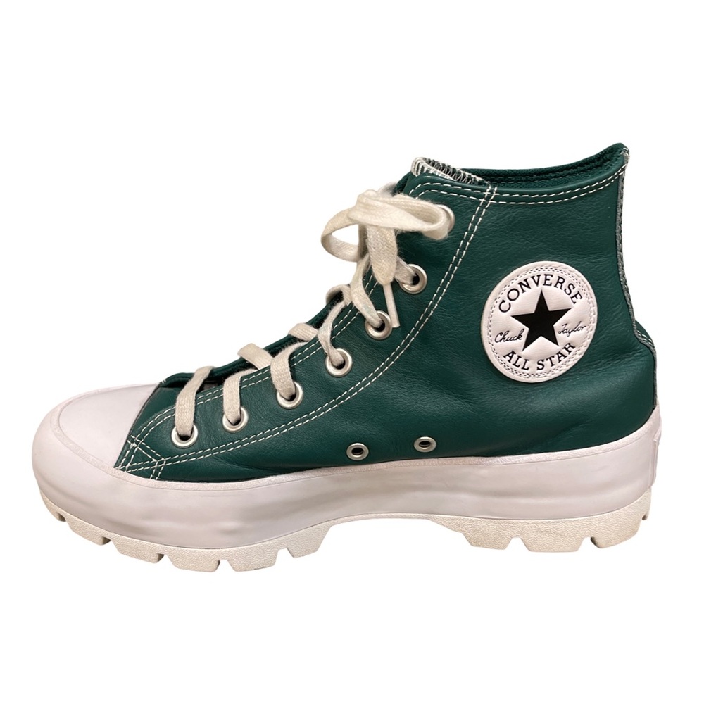 Converse Chuck Taylor All Star Lugged 2.0 Leather High Tops – Green – Size 8 - Picture 6 of 16